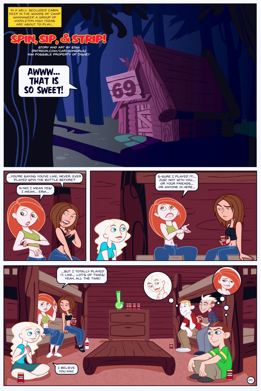 Kim Possible Spin Sip Strip Porn Comic The Best Cartoon Porn