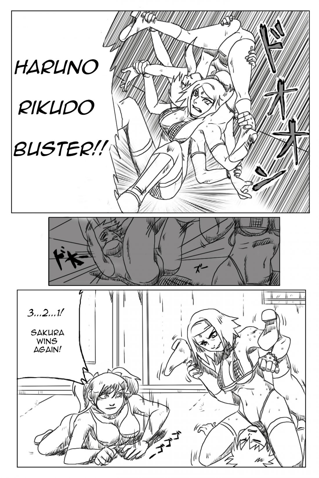 Narusaku love buster wrestling porn comics
