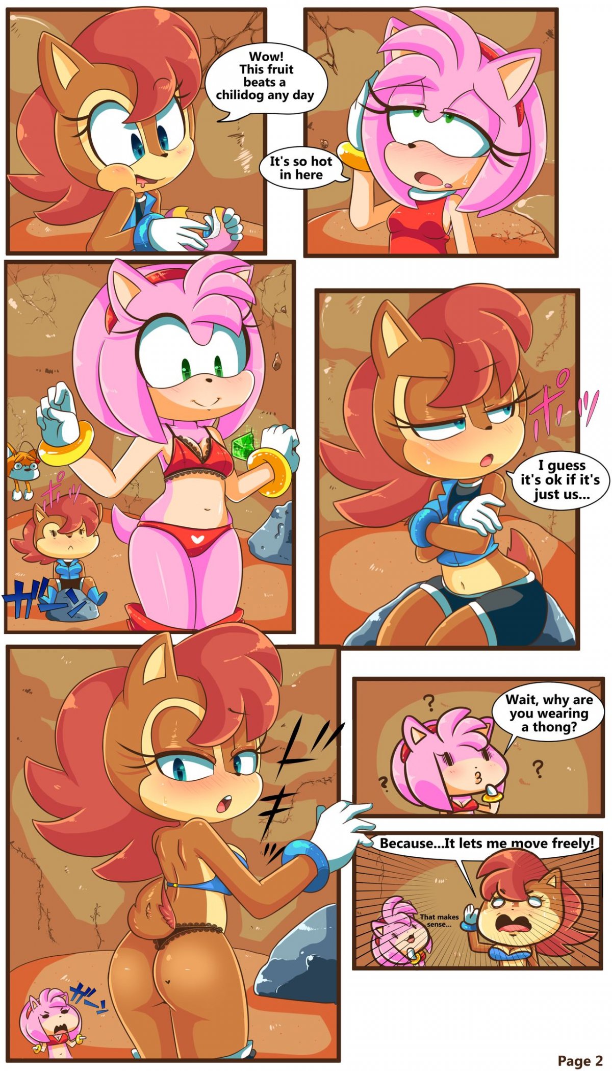 Sally and amy in the forbidden fruit porn comic