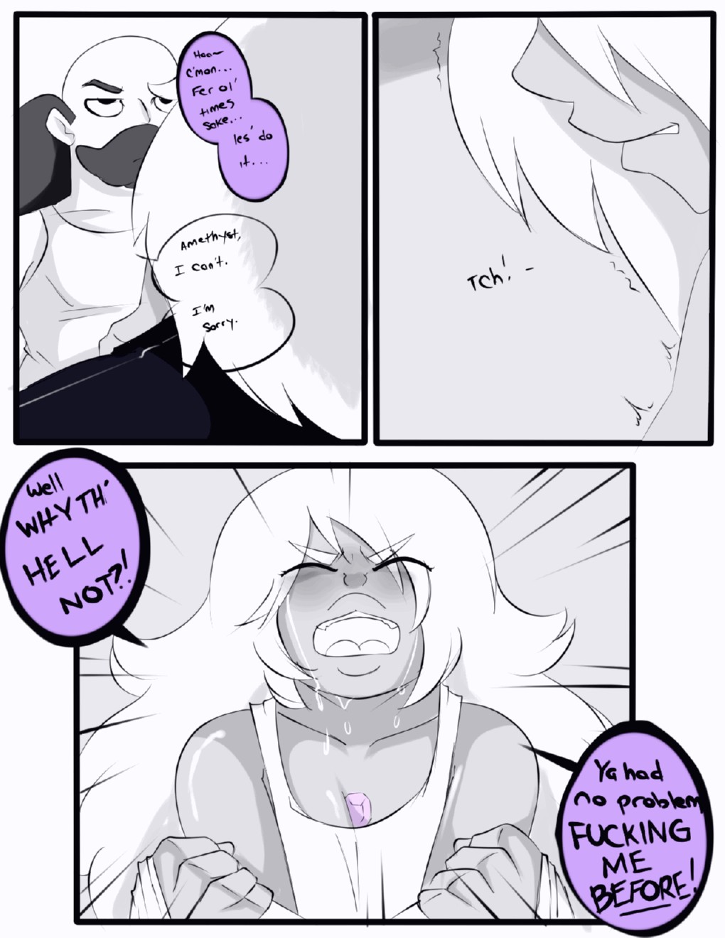 Amethyst's drinking problem porn comic page 003