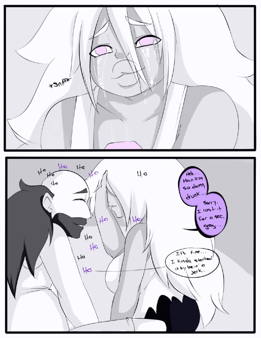 Amethyst's drinking problem porn comic page 006