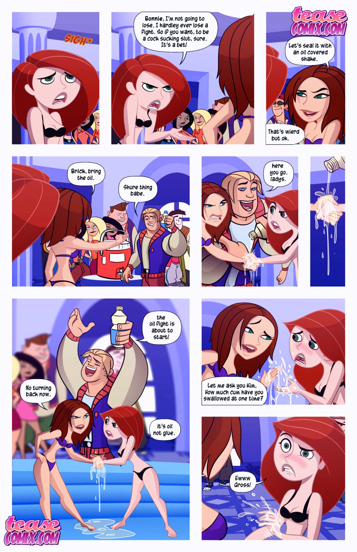 CHEER FIGHT porn comic page 006