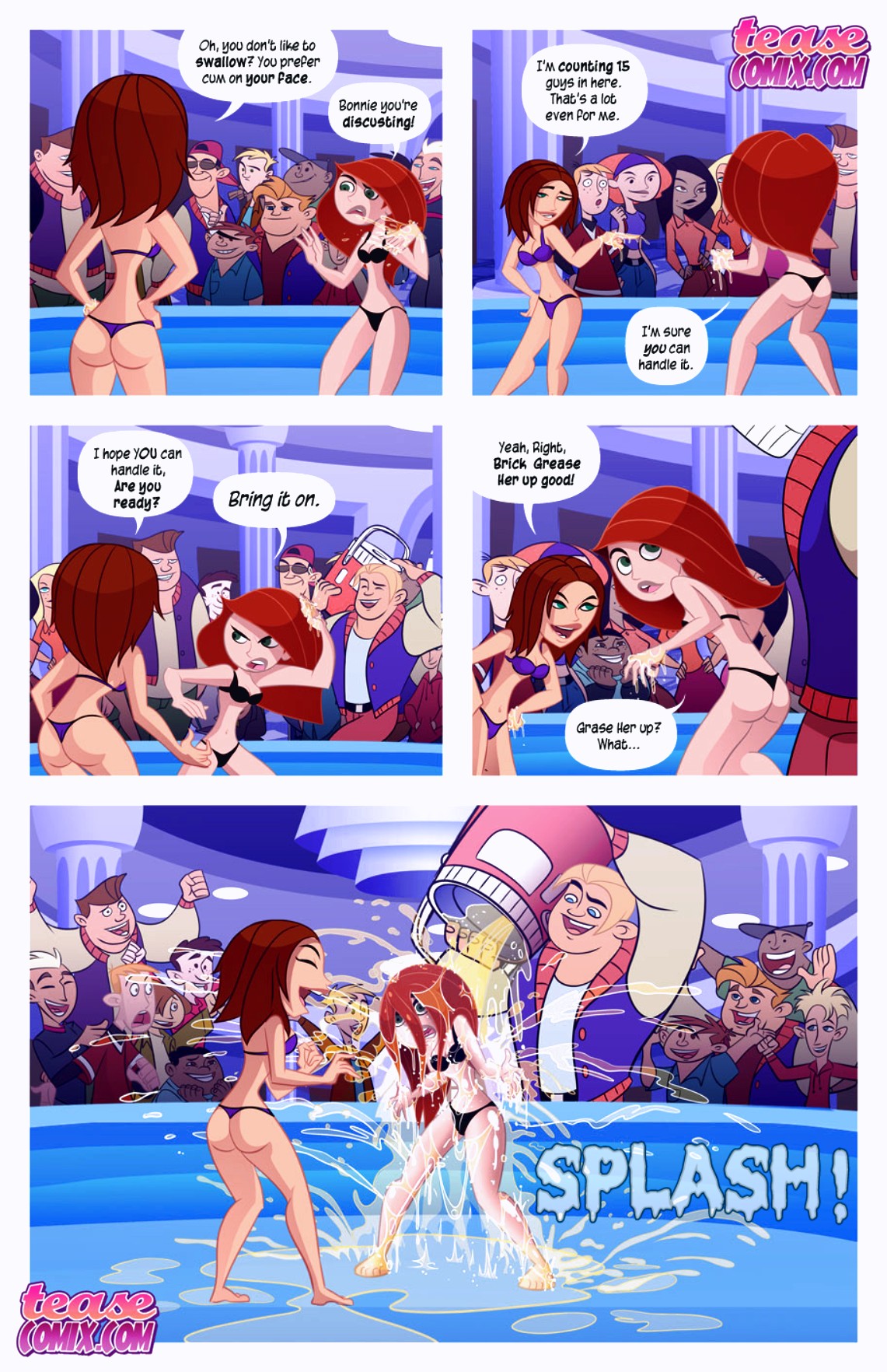 CHEER FIGHT porn comic page 007