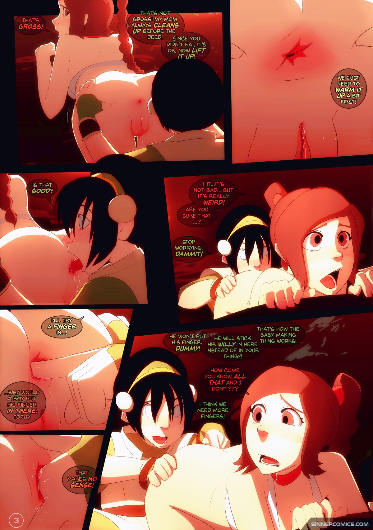 Kissing Practice porn comic page 003