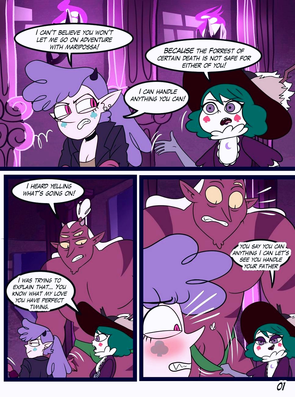 The Real Throne Of Mewni porn comic page 002