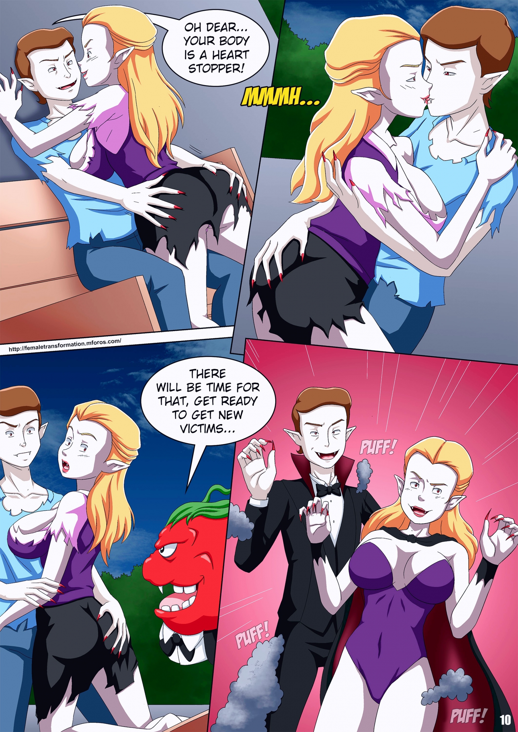 Vamp or Treat porn comic page 015
