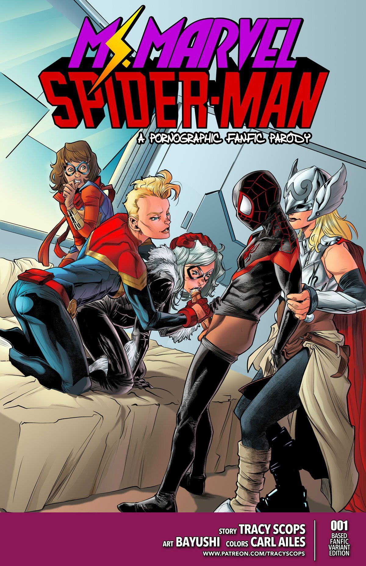Ms. Marvel - Spider-Man: A pornographic fanfic parody porn comic