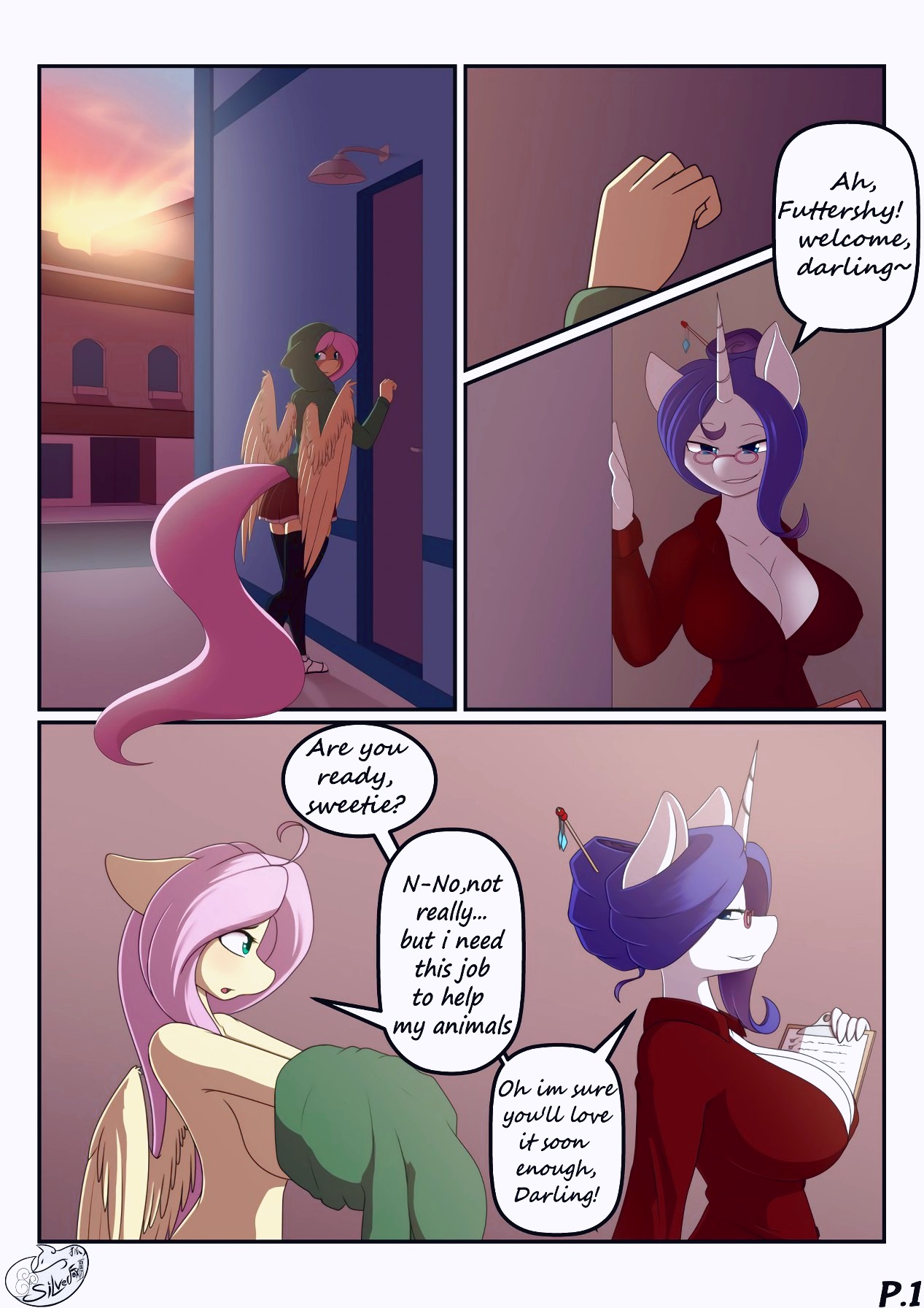 Fluttershy's Show porn comic page 01 on category My Little Pony