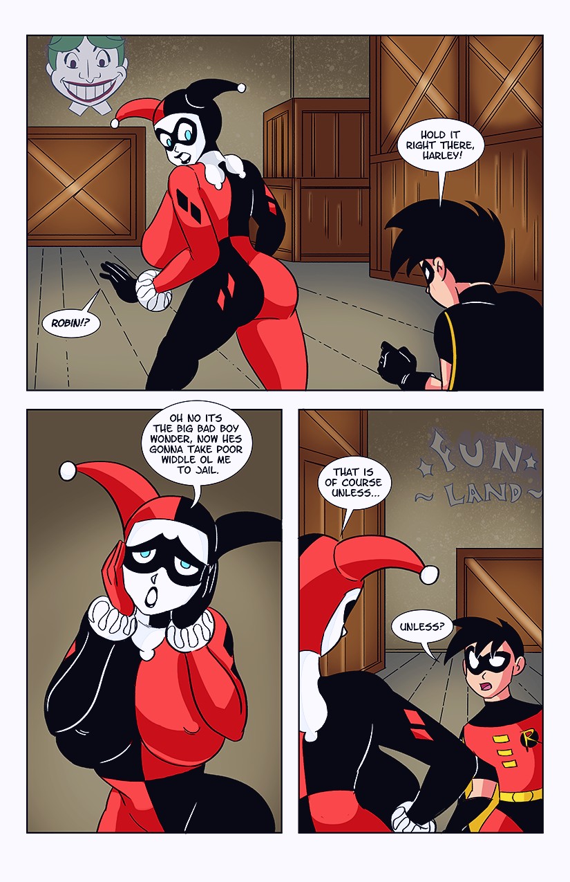 Harley and robin in the deal porn comic