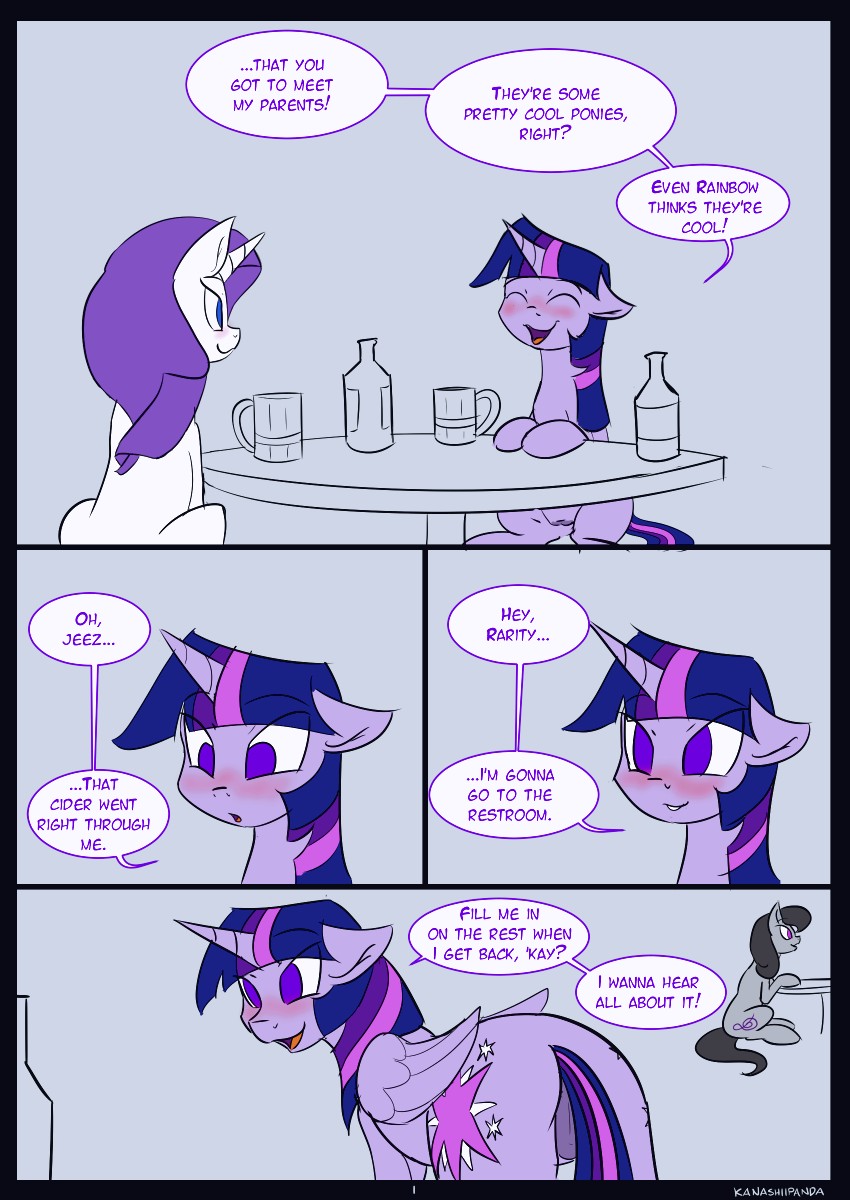 Royal Restroom porn comic page 01 on category My Little Pony
