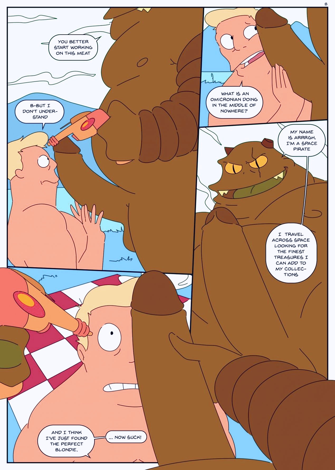 Zapp Brannigan & The Misterious Omicronian page 09