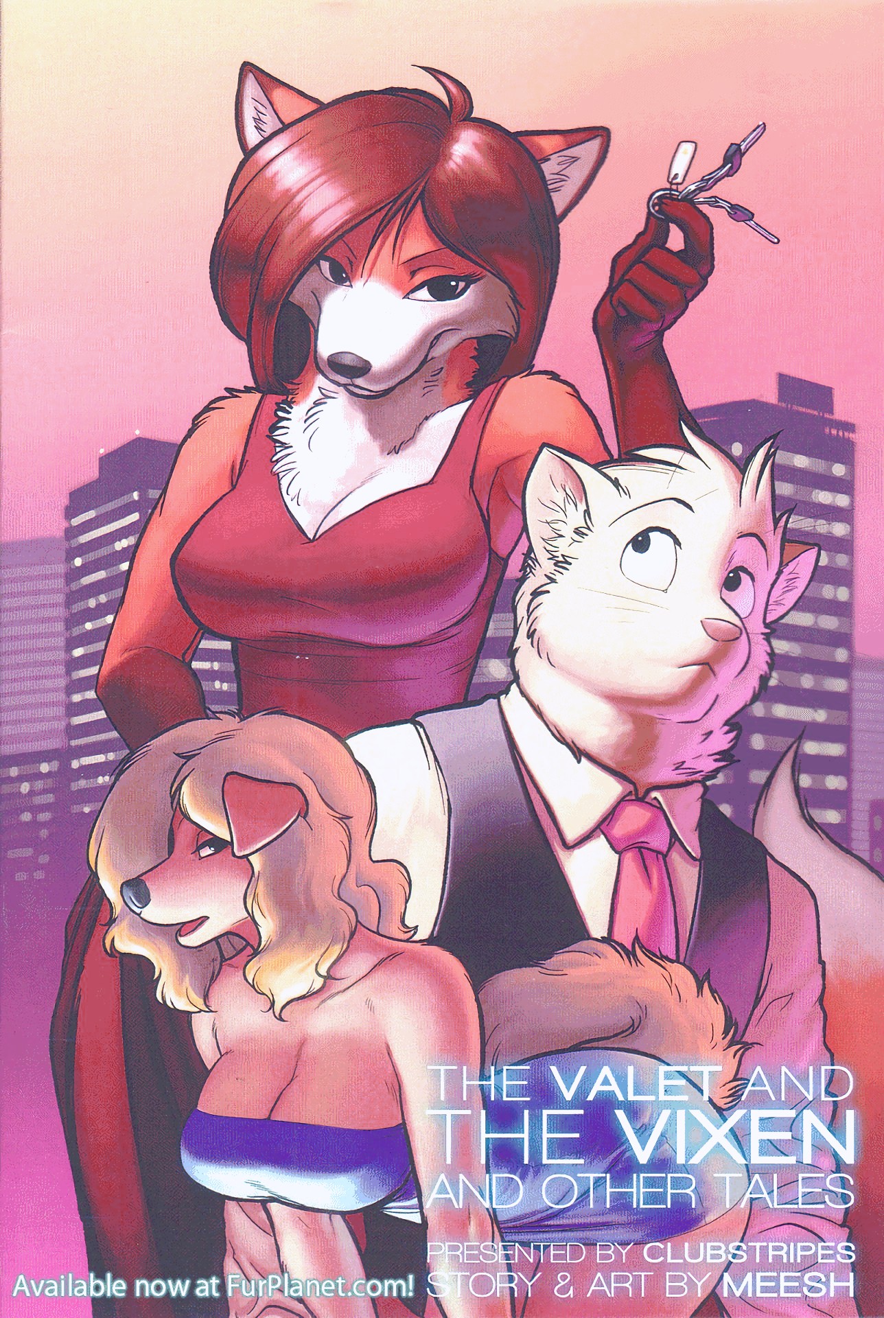 The Valet and The Vixen and Other Tales furry porn comic page 01