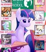 Back To School porn comic page 01 on category My Little Pony