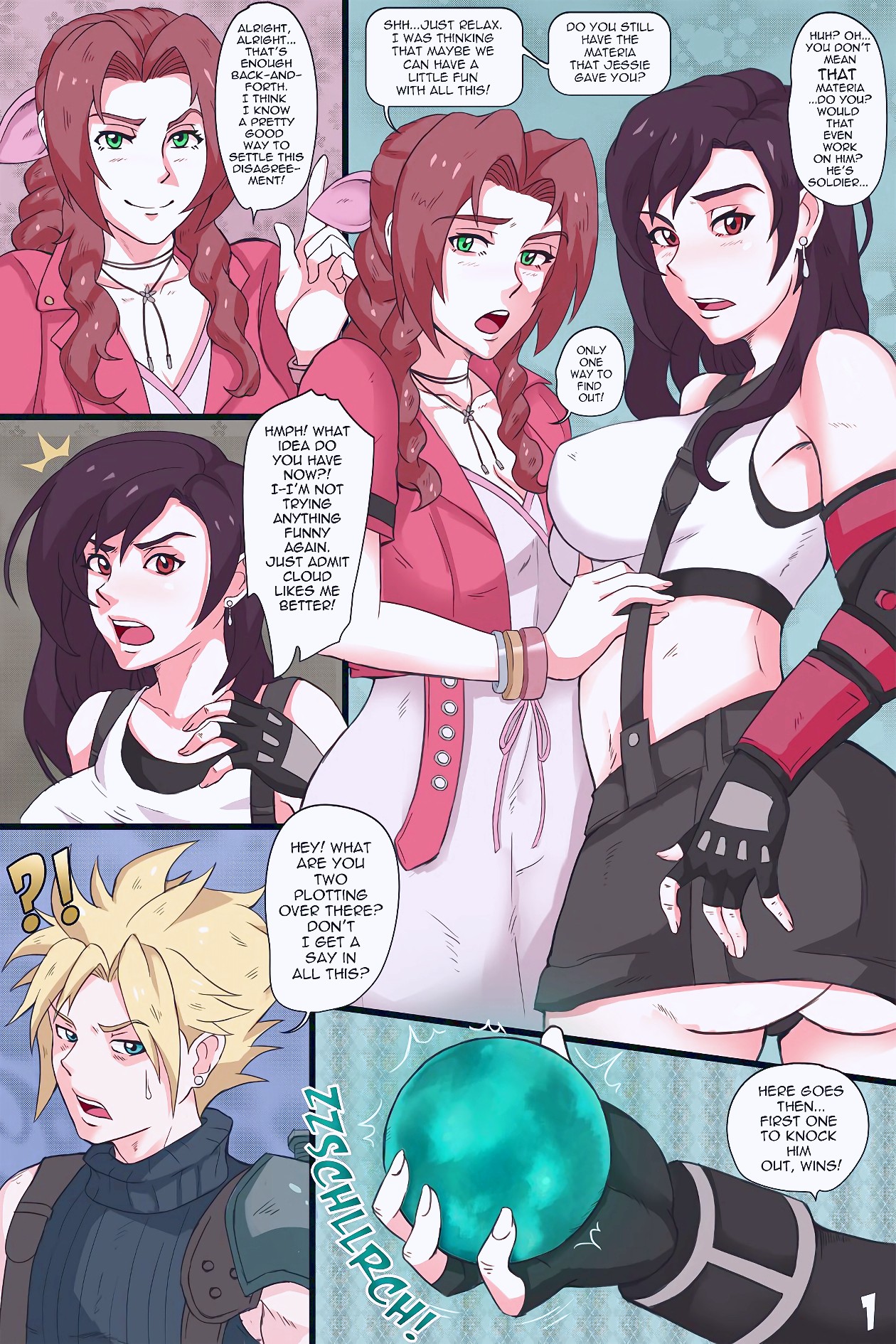 FFVII porn comic page 01 on category Final Fantasy