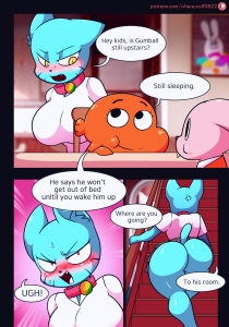 Lusty World of Nicole 1 - Monday porn comic page 01 on category The Amazing World of Gumball