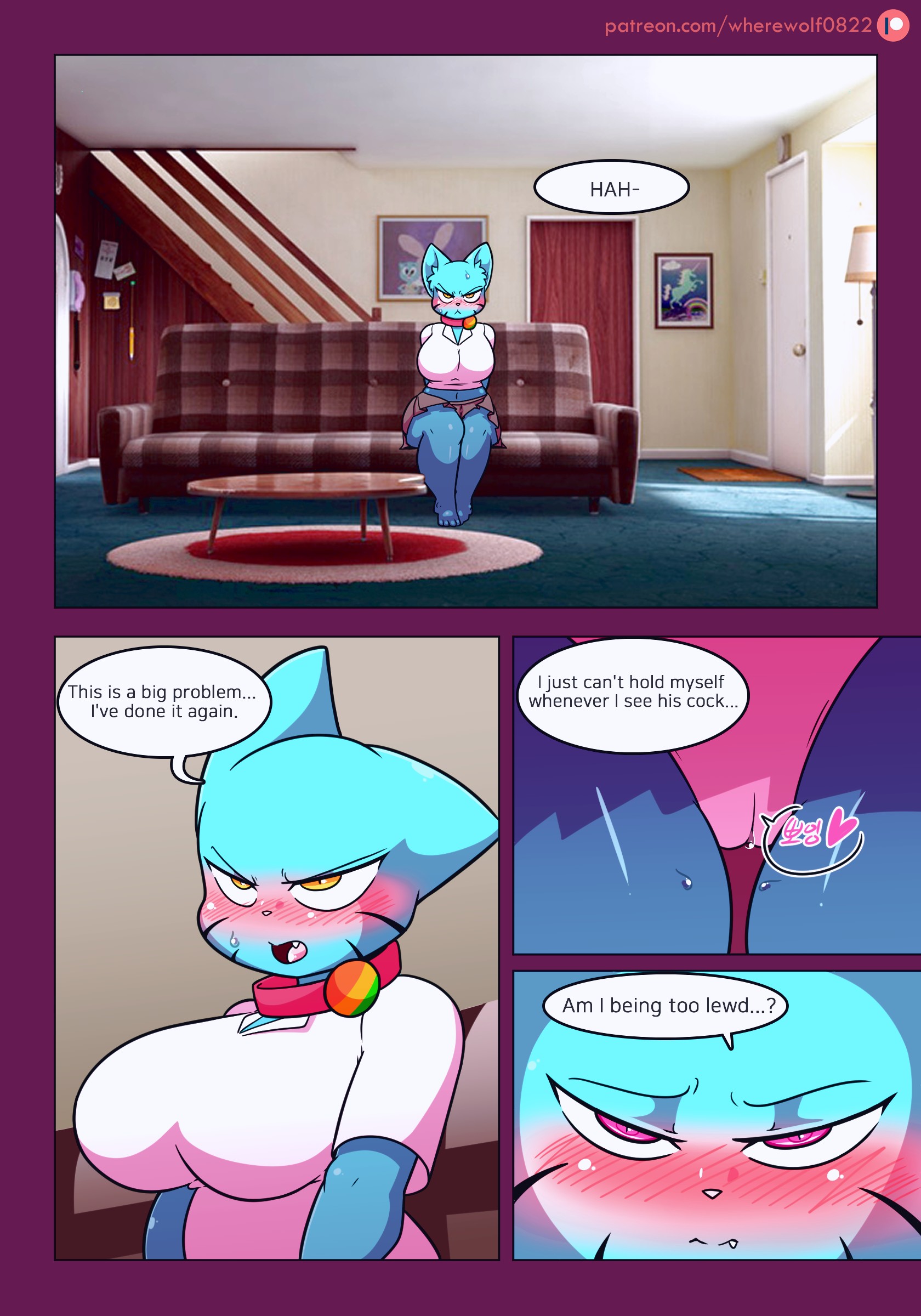 Lusty World of Nicole 2 - Angel porn comic page 01 on category The Amazing World of Gumball