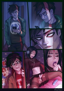 Melancholy of Raven porn comic page 01 on category Teen TItans