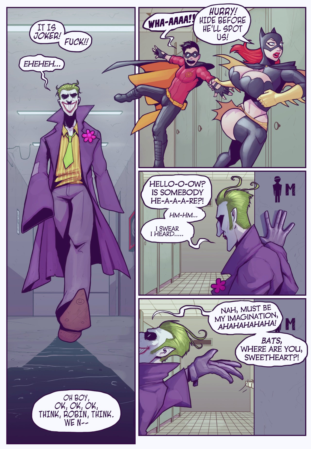 Ruined Gotham Batgirl Loves Robi