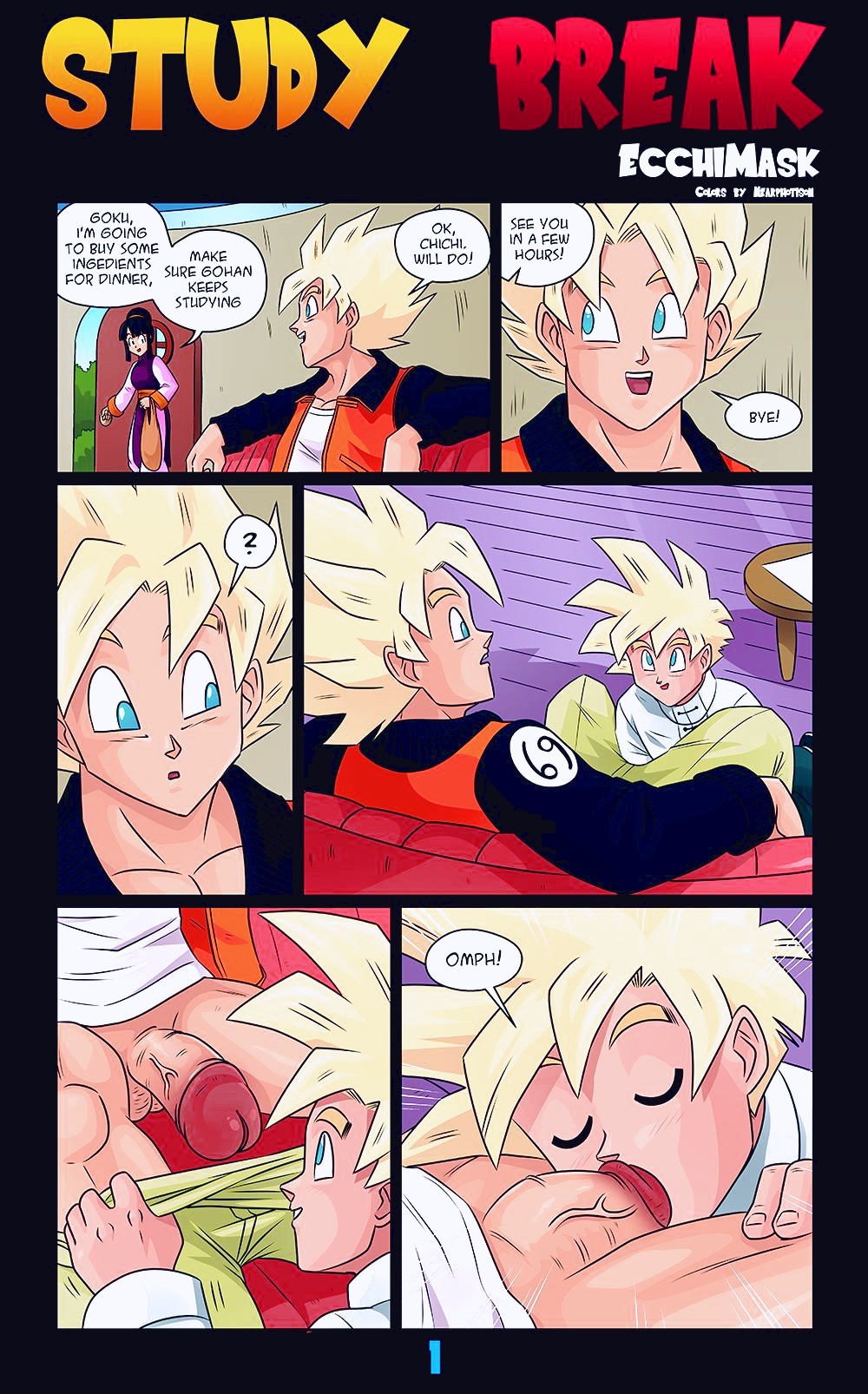 Goku and gohan porn comic full