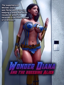 Wonder Diana and the Breeder 3D porn comic page 01