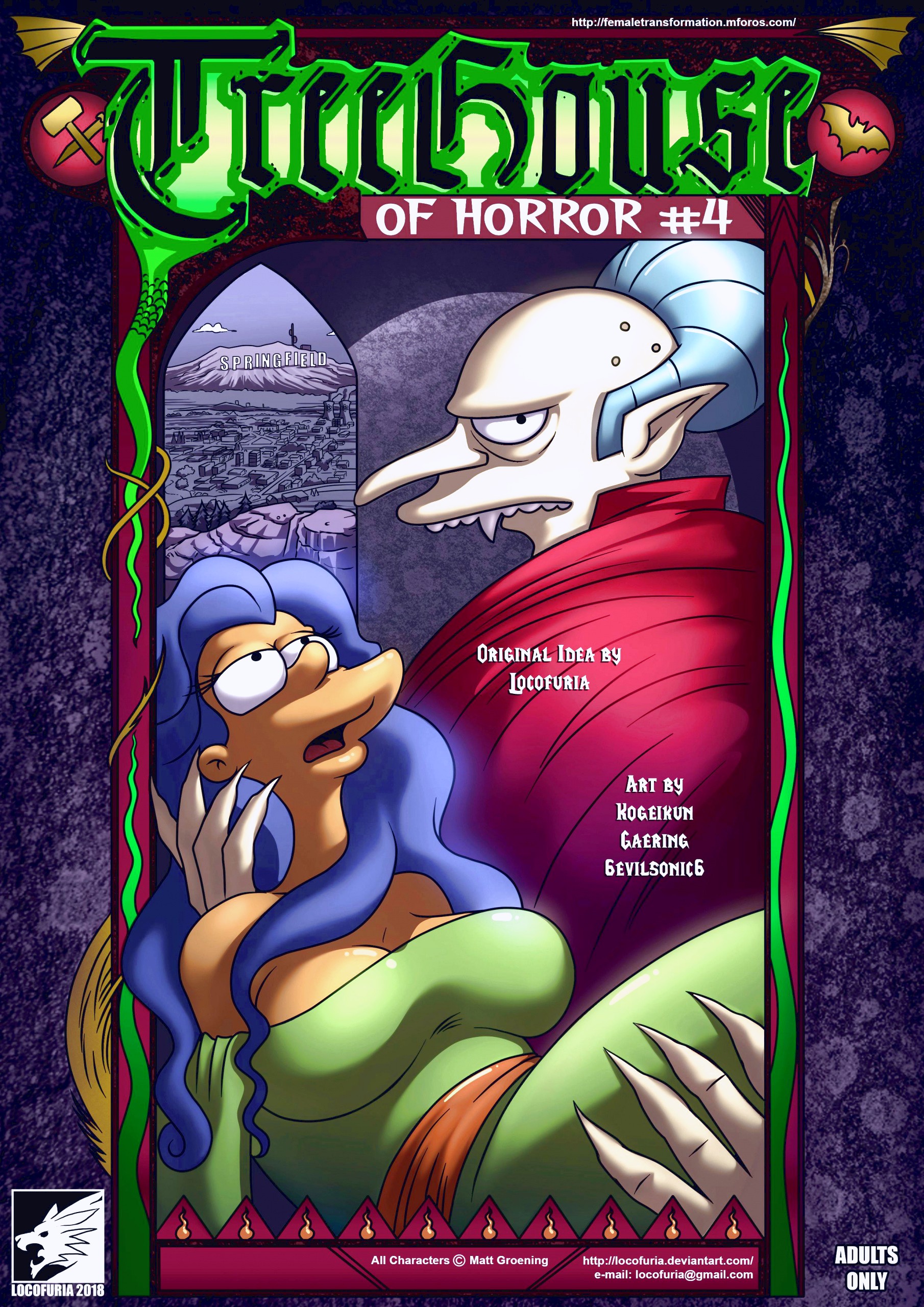 Treehouse of Horror 4 porn comic page 01 on category The Simpsons