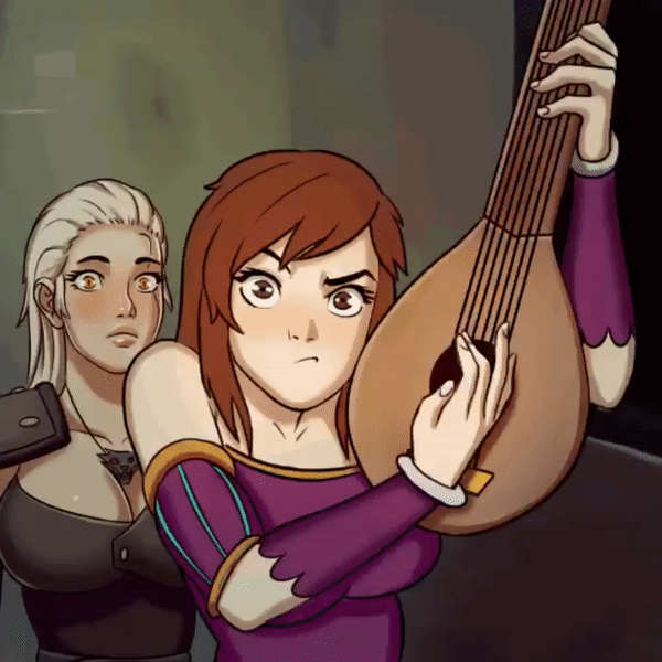 The Witcher and the horny bard porn comic on category The WItcher