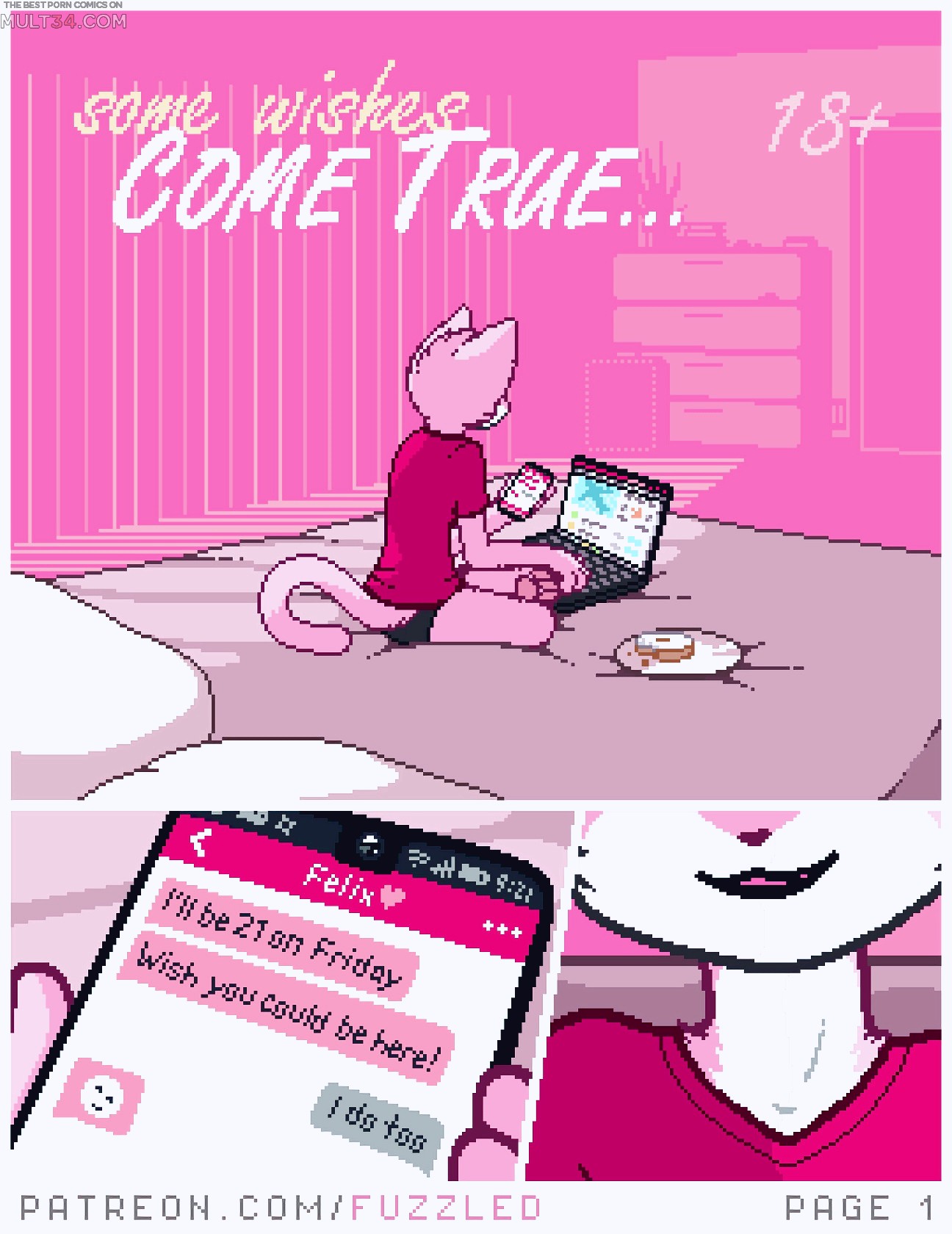 Some Wishes Come True by Fuzzled furry porn comic page 01