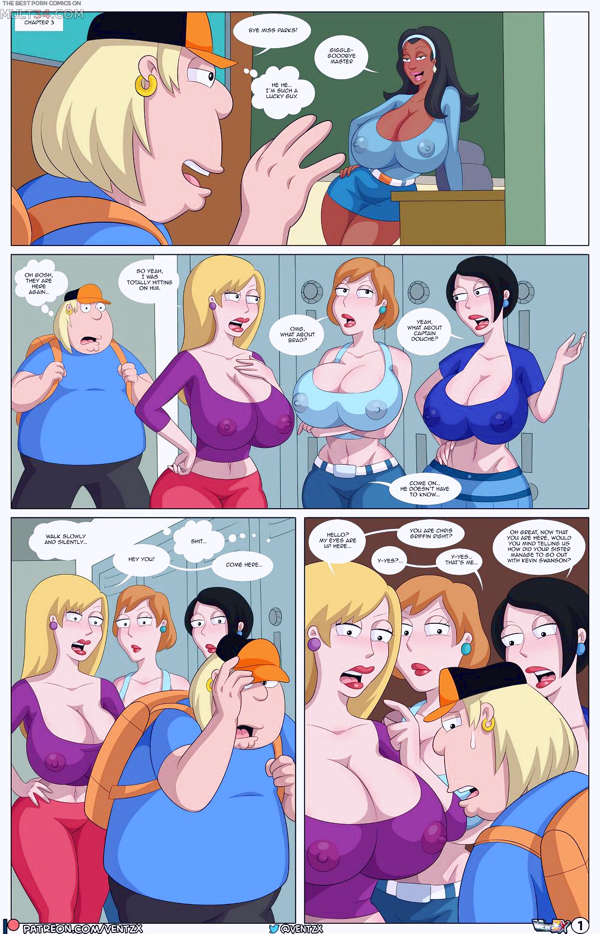Porn comics with Lois Griffin, the best collection of porn comics