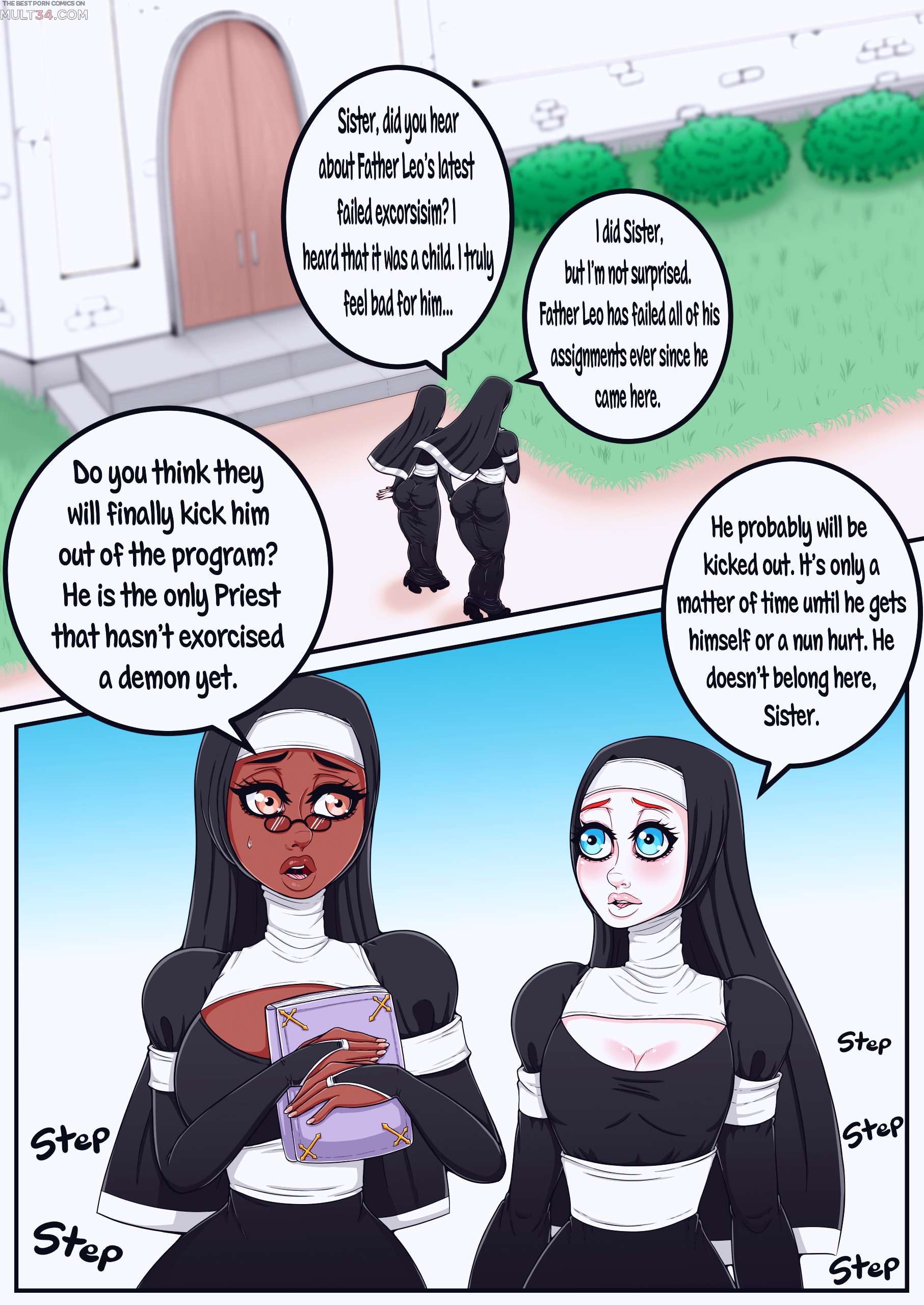 1813px x 2560px - The Nun and Her Priest porn comic - the best cartoon porn comics, Rule 34 |  MULT34