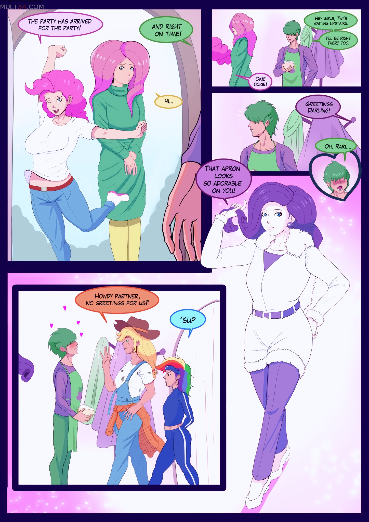Pink World porn comic page 1 on category My Little Pony