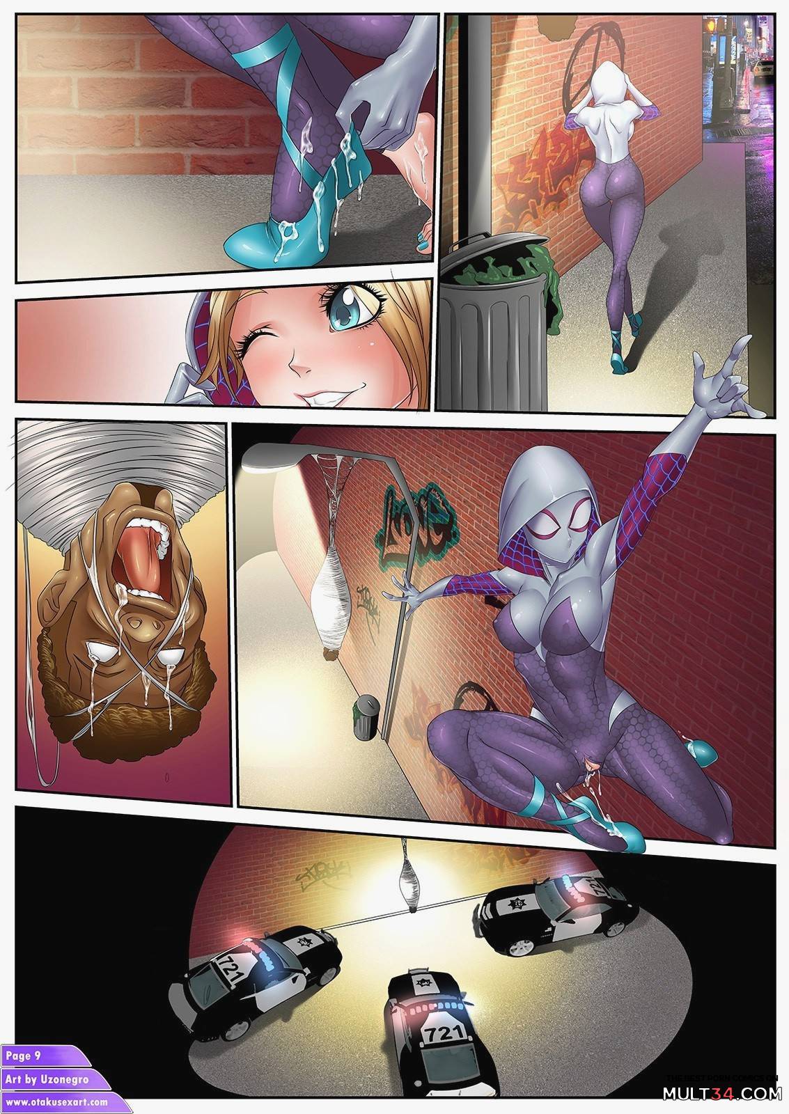 Gwen Stacy's Amazing Footjob Fucktime page 11