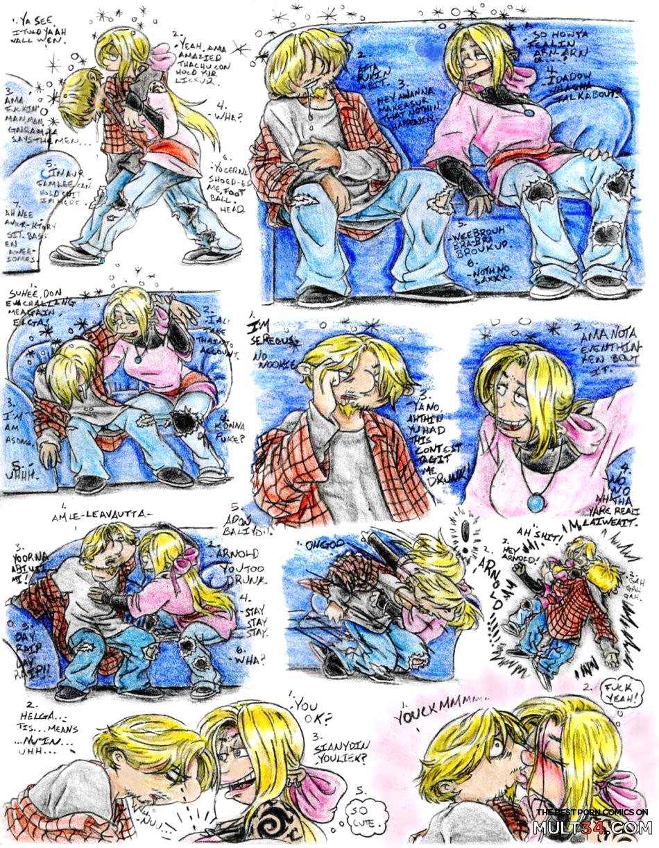 A drunk night with Arnold and Helga page 1