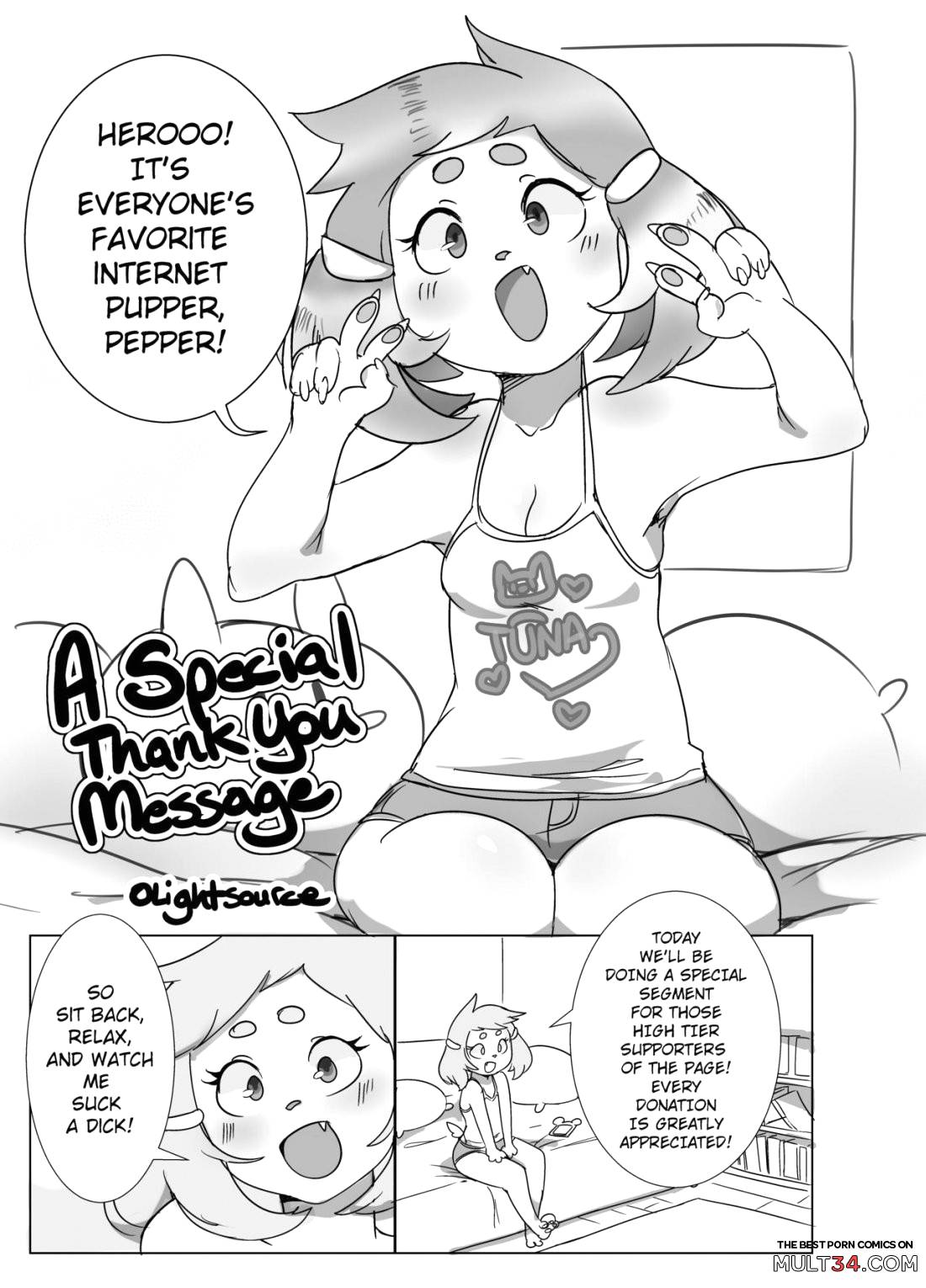 A Special Thank You Message page 1