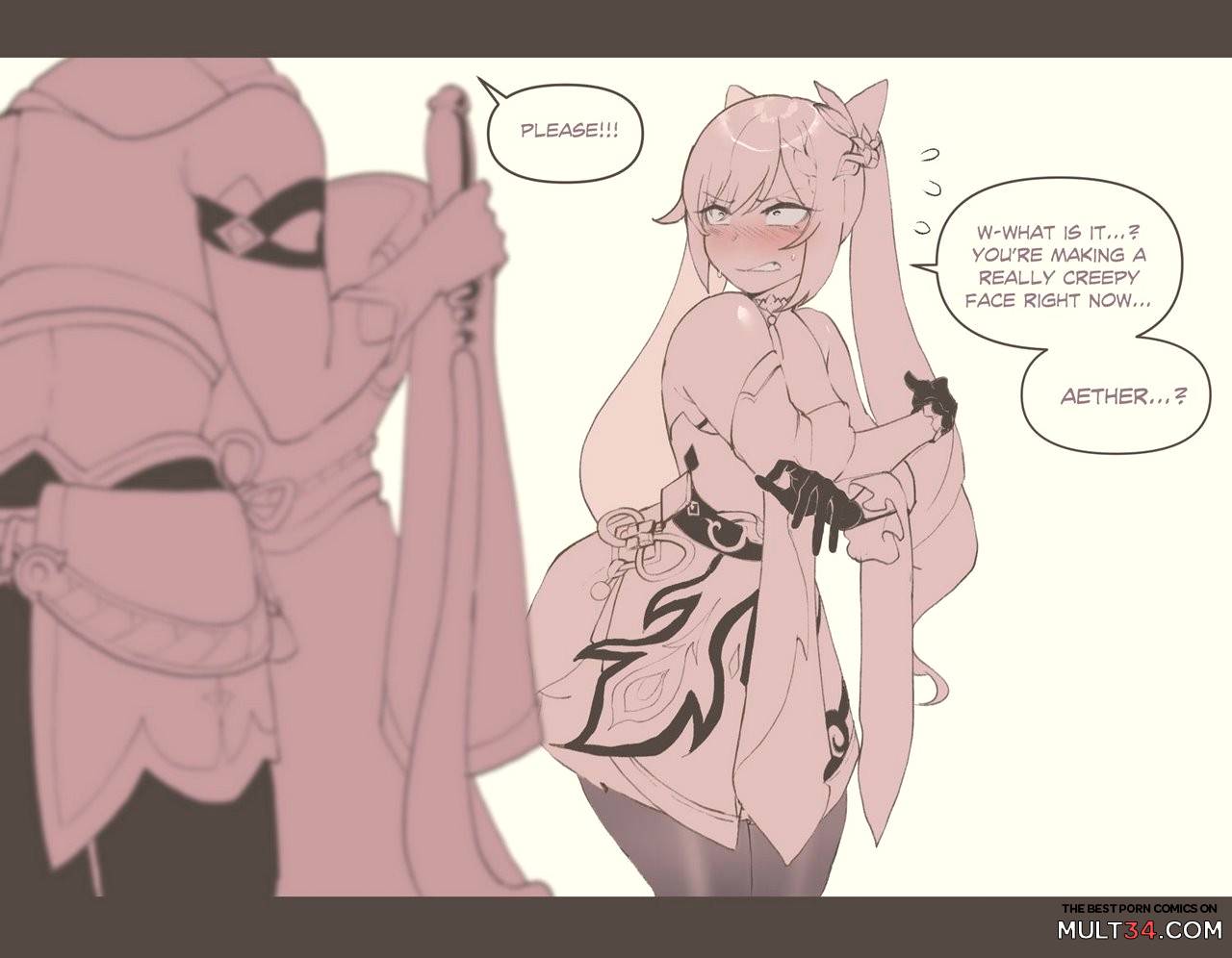 Aether x keqing porn comic