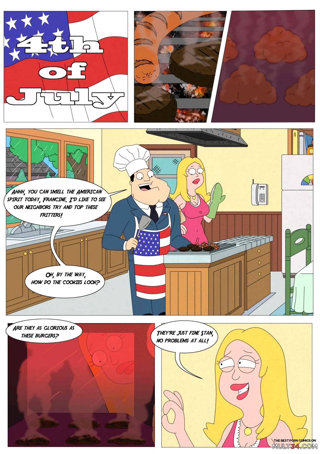 American Dad Bondage Porn - American Dad! Hot Times On The 4th Of July! gay porn comic - the best  cartoon porn comics, Rule 34 | MULT34