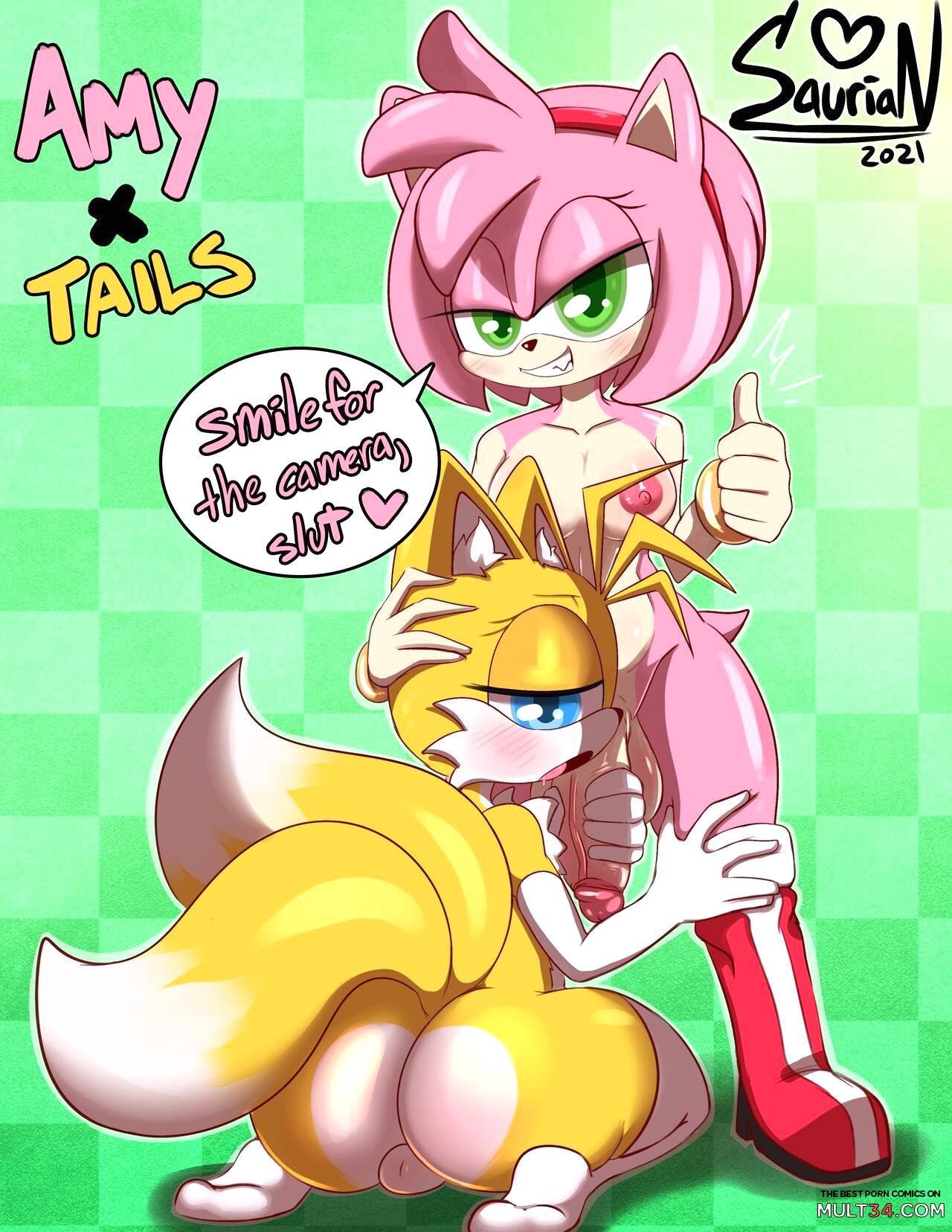 Amy rose x tails porn