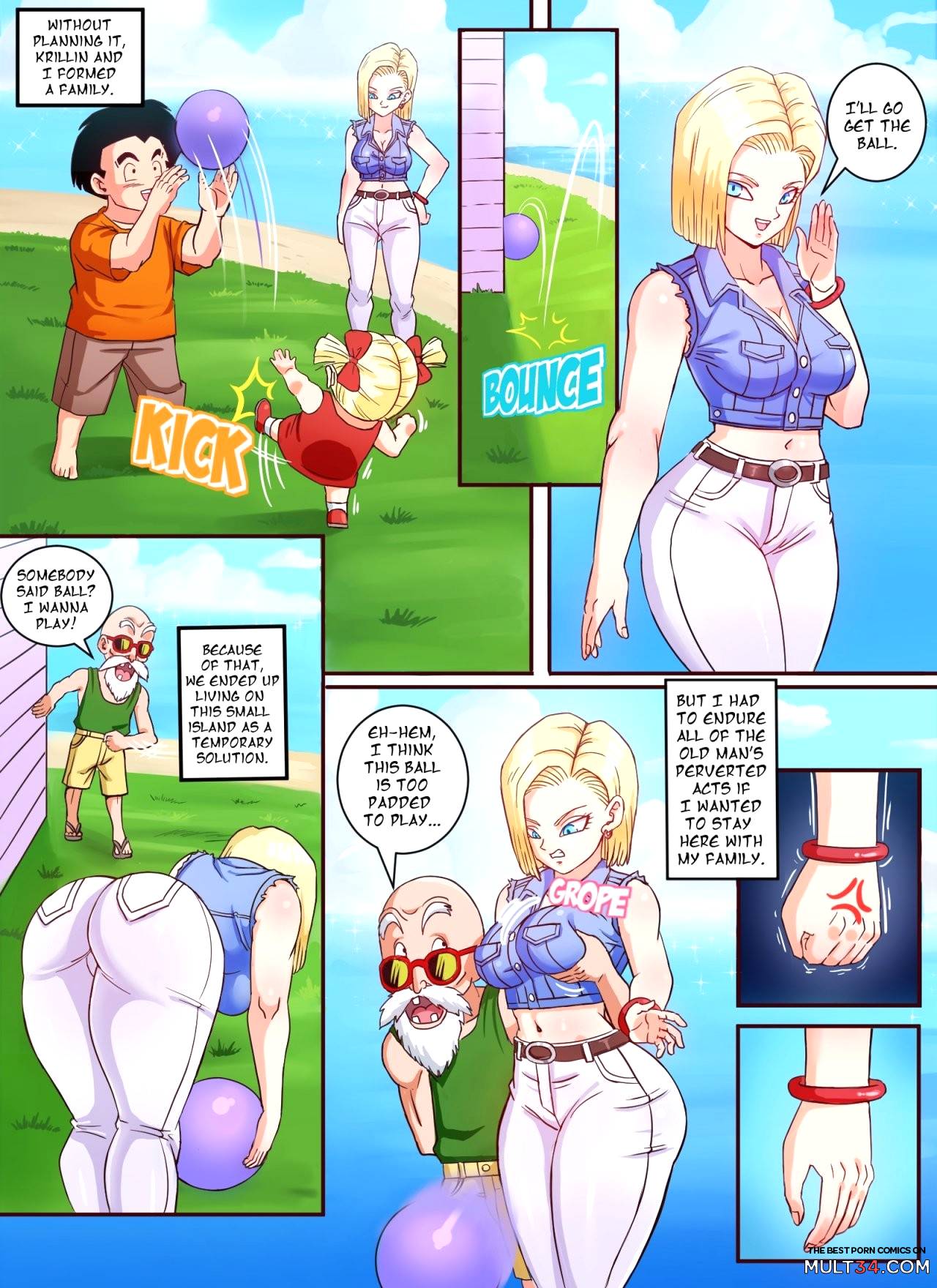 1280px x 1760px - Android 18 & Master Roshi porn comic - the best cartoon porn comics, Rule  34 | MULT34