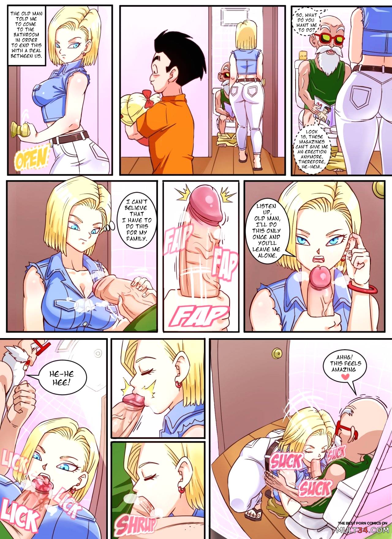 Android 18 & Master Roshi page 3