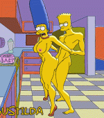 Bart and Marge Simpson celebrating his 18th birthday page 1