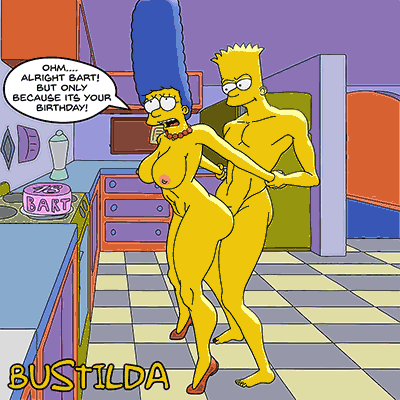 Bart and Marge Simpson celebrating his 18th birthday page 3