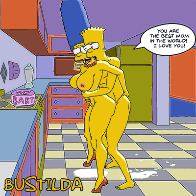 Bart and Marge Simpson celebrating his 18th birthday page 5