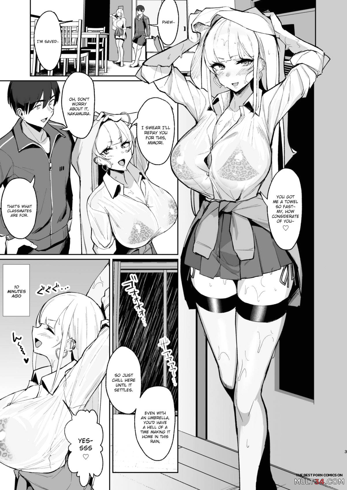 Cheating and Mating with a High School Gyaru while Sheltering from the Rain page 2