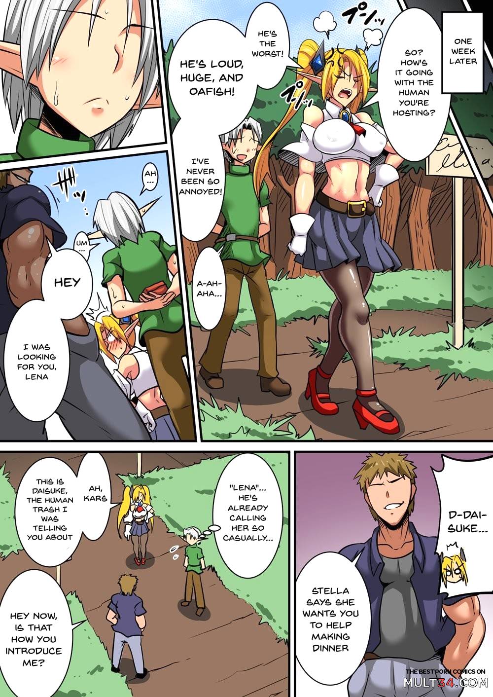 Elf oyako to pakopako ibunka kouryuu 2! page 15