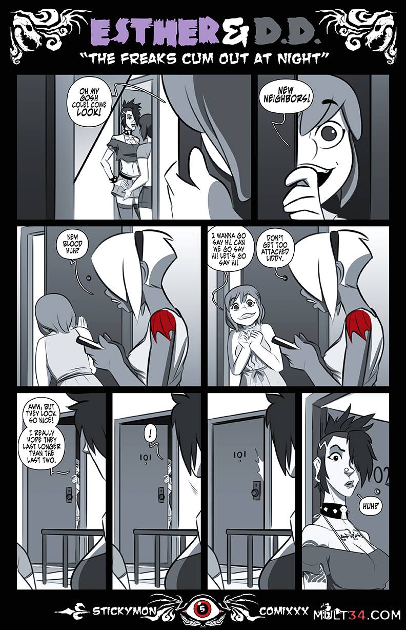 Esther & DD -Remastered- The Freak Cum Out At Night page 6