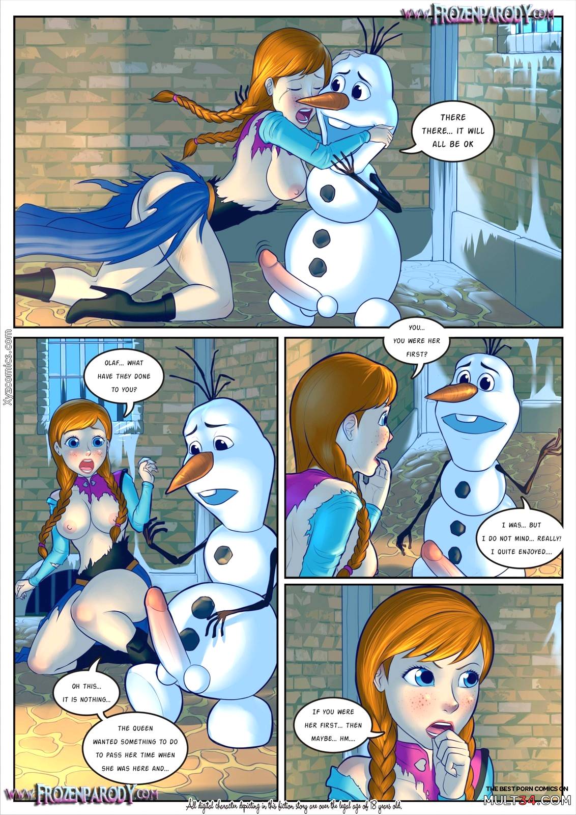 Olaf and elsa porn comic