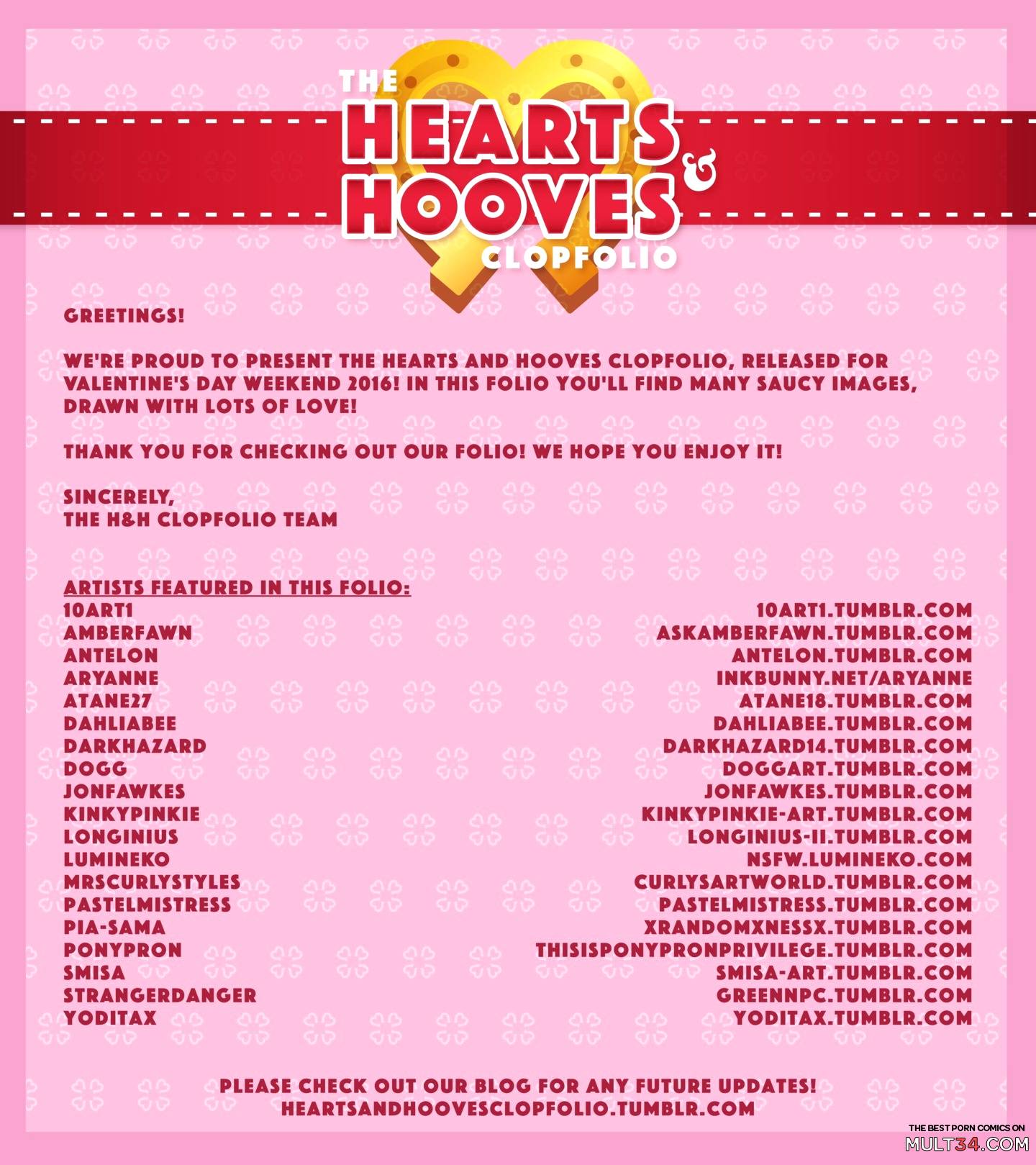 Hearts and Hooves Clopfolio page 2