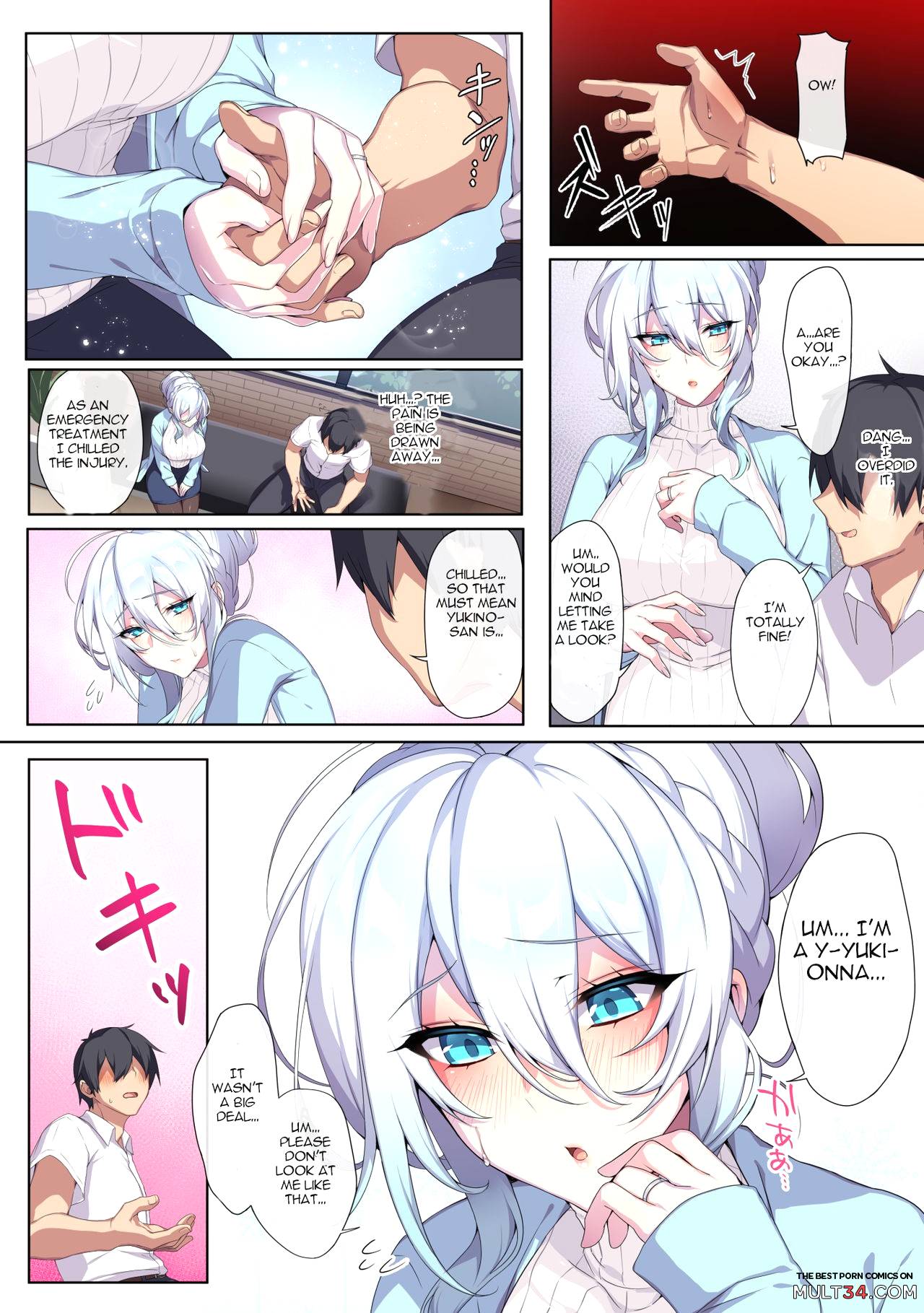 Hitozukiai ga Nigate na Miboujin no Yukionna-san to Noroi no Yubiwa page 4