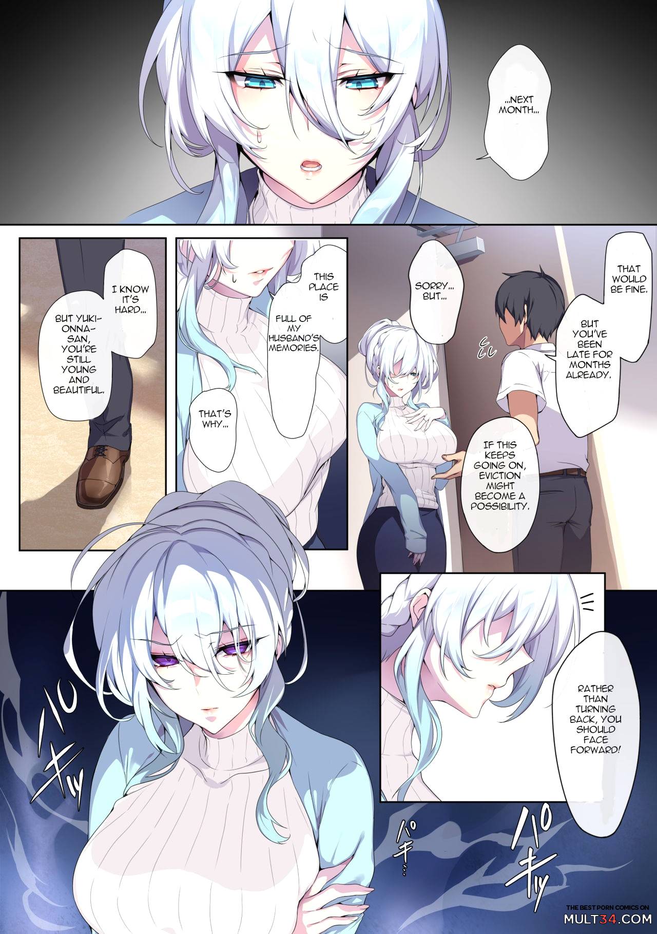 Hitozukiai ga Nigate na Miboujin no Yukionna-san to Noroi no Yubiwa page 8