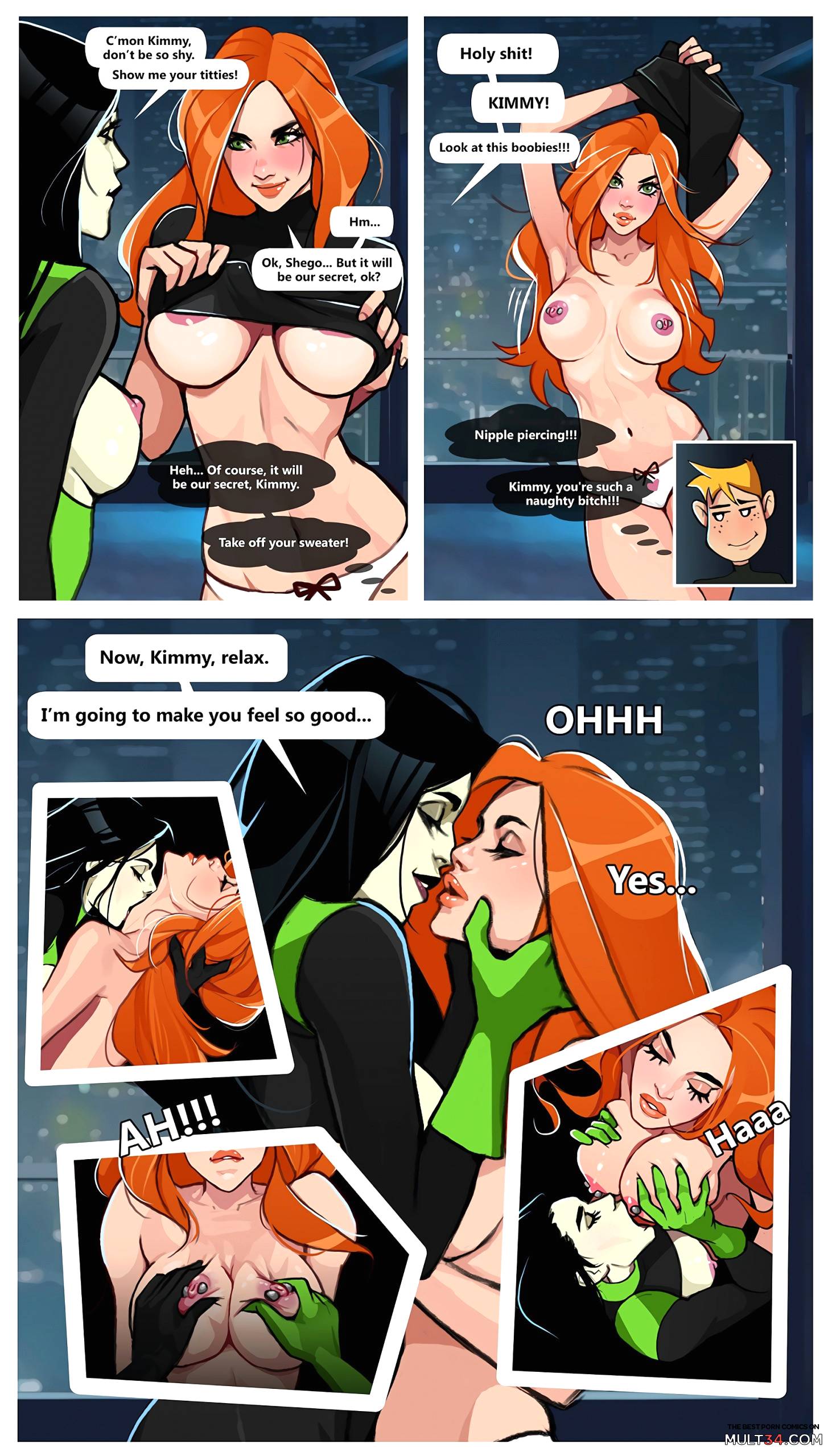 Kim and Shego Date on the roof page 4