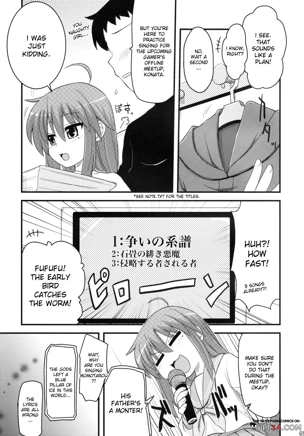 Konata and Oh-zu 4 people each and every one + 1 page 61